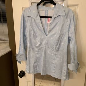 Cute snowy day pinup blouse